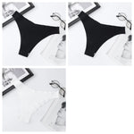 3Pcs/Set Women Ice Silk Panties V-Waist Low Rise Briefs Seamless Underwear Female Quick-Drying Underpants Sexy Lingerie S-L