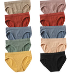 10Pcs/Set Seamless Panties Women Low Rise Panties Sports Briefs Underwear Comfort Underpants Female Sexy Lingerie