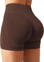 Gym Shorts Women Fitness Sports Biker Shorts 4.5" Low Waist Band Yoga Shorts Workout Tights Scrunch Butt Seamless Leggings Woman