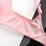 2Pcs/Set Padded Bras For Women Push Up Bra Underwear Non-wire Brassiere Sexy Lingerie Solid Color 3/4 Cup Comfort Intimates