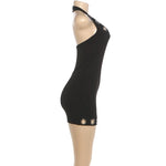 Summer Women's Fashion Dress Backless Hot Girl Sexy Slim Hip Cover Dress