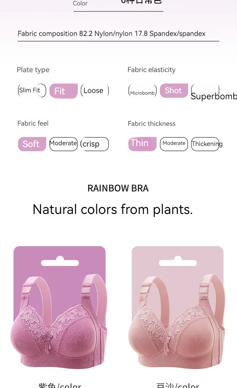 Womens Lace Bras Ultra-Thin Perspective Bralette Deep V Bra Sexy Lingerie Tops Plus SizeCup Mom's underwear active bra