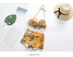 Swimsuit Fashionable Sweet Couple Swimsuit Bikini Three Piece Men's Beach Shorts