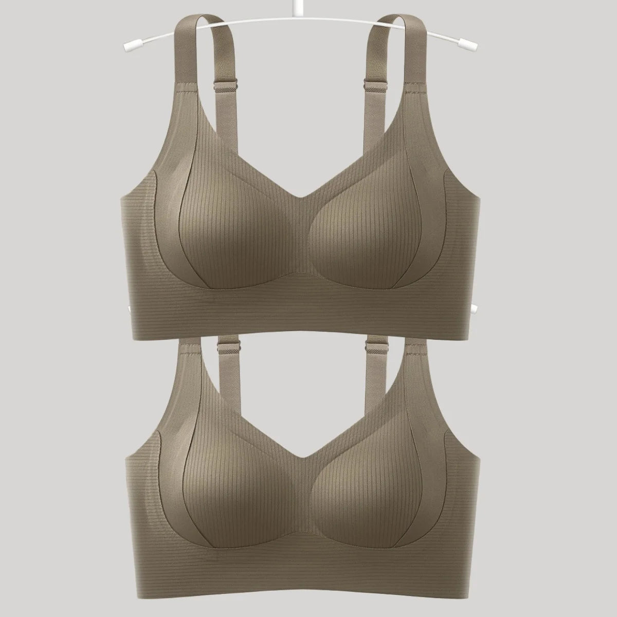 2Pcs/Set Plus Size Padded Bras For Women Push-Up Bra Wide Straps Seamless Underwear Non-wire Bra Female Comfy Intimates M-4XL