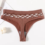 3Pcs/Set Sexy High Rise Panties Women Thongs Comfort G-String Underwear Sexy Lingerie Hollow Bottoms Female Underpants M-L