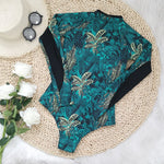 2026 Surfing Sport Swimsuit Long Sleeves Women One Piece SwimsuitSwimwear Solid Monokini Bathing Suit Tropical Bodysuit Female
