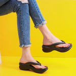 Thick Sole Wedges Flip Flops For Women 2025 Summer ClipPlatform Sandals Woman Non-slip Beach Slippers Girls Outdoor Slides