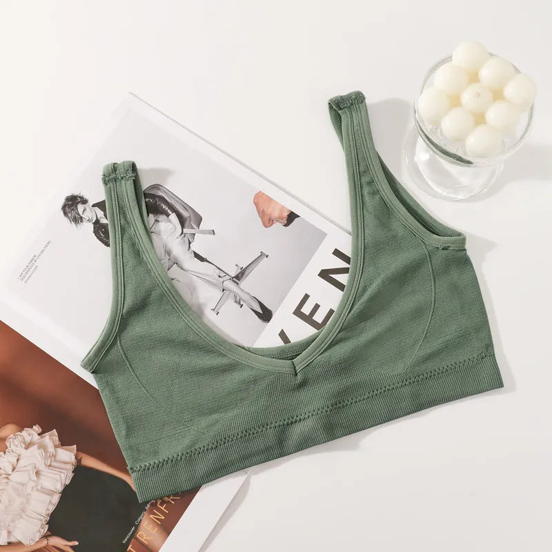 Seamless Bras Women Non-wire Push-Up Brassiere Women Crop Top Sports Underwear Female Sexy Lingerie Small Chest Intimates M-XL