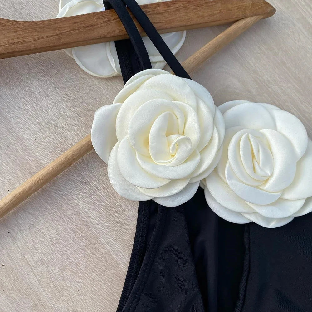 Floral One Piece Swimsuit 2025 New Vintage Retro Swimwear Women Swimsuit Bathing Suit Beachwear Monokini Female Swimming Suits