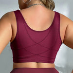 Plus Size Women Front Closure Floral Lace Bra Wireless Full Coverage Support Comfort Shape Vest Brassiere