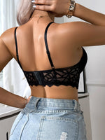 Modern Sexy Women's Lace Push up Bra Deep V Underwire Comfortable Floral Scalloped Lace Trim Lingerie Top