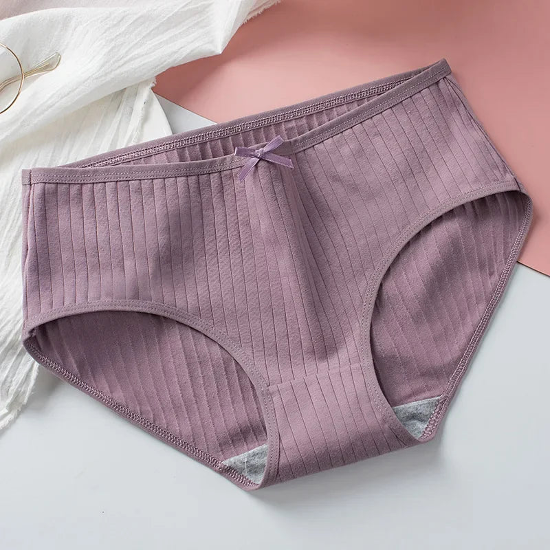 Cotton Panties Sexy Women Lingerie Women's Briefs Underpants Low Waist Panty Intimates Comfy Breathable Seamless Underwear