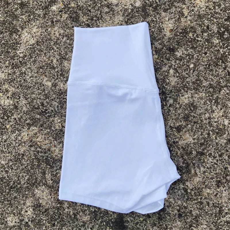 Solid Color High Waist Yoga Short Leg Women Fitness Sport ShortBike Soft Squatting Proof Comprehensive Training Jog Athletic