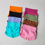 High Waist Women's Yoga Fitness Shorts Tight Fit Abdominal Slimming Lifted Buttocks Three Part Pants Exercise Clothing
