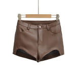 Hot Shorts For Women High Waist Button Curved Design Slim Silhouette For Looks Casual Stylish Daily American Style Shorts OVOM