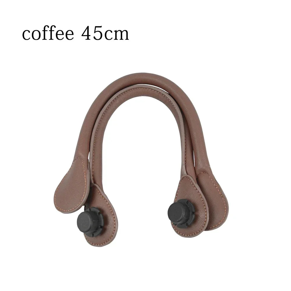 TANQU New Short PU Faux Leather Handle for Obag Colourful Handle forClassic O Bag Women's Bags EVA Handbag