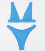 27 Colors Sexy Bikini Women Solid Backless Swimsuit Swimwear Bikinis Set Bathing Suit Beach Bikini Female Maillot De Bain Femme