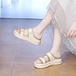 Sandals For Women 2026 Women'S Summer Fashion Sweet Open Toe Slippers Thick Bottom Casual Comfortable Beach Platform Sandals