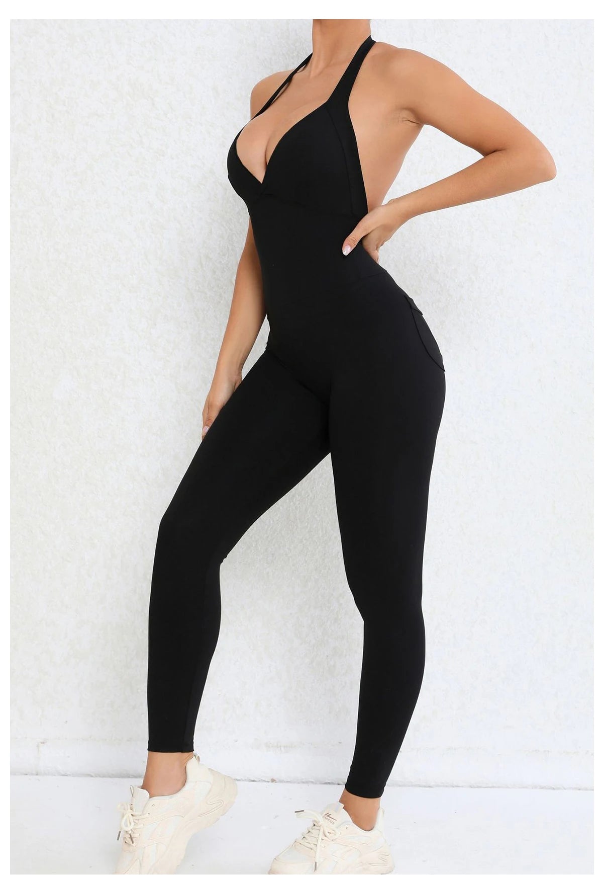 Backless Gym Jumpsuit Sport Overalls Women Nylon Yoga Workout Clothes for Women Fitness Clothing Gym Sets Womens Outfits