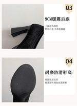 Spring Autumn Platform Mary Jane Shoes Women Thick High Heels Shoes Vintage Slip on Butterfly-knot Pumps 2026 New