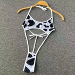 Sexy Cos Cow Cosplay Costume Maid Lolita Bra and Panty Set Stockings Erotic Lingerie Onlyfans Women Naughty Bikini Set