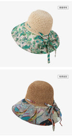 Korean style sun hat with large brim sun protection hat for women with sun visor and fisherman hat