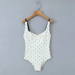Sexy polka dot camisole for women, 2026 spring/summer design, slim-fit outerwear bodysuit JOXC