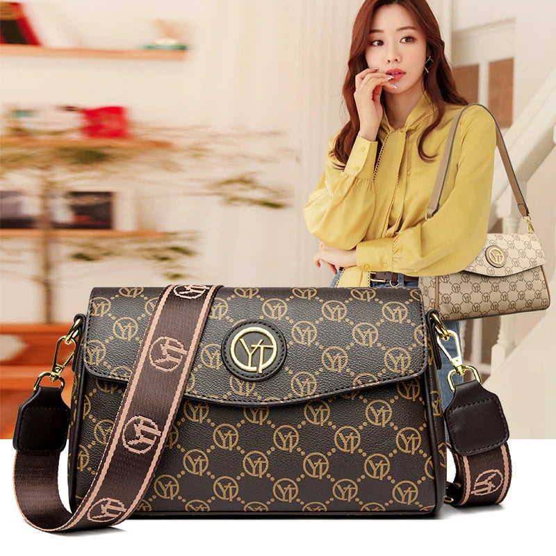 New Fashion Luxury Brand Women's Shoulder Bag High Quality Lady Crossbody Bag Round Women's Wallet Waterproof Women's Handbags