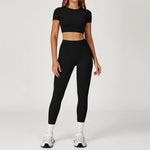 New Yoga Set 2Pcs Women No Logo Tank Tops High Waist Seamless Shorts Workout Outfit Fitness Gym Clothes Workout High quality