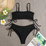 Sexy Bandeau Bikinis 2025 Women Brazilian Swimwear Female Swimsuit Two Pieces Bikini Set Bather Bathing Suits Girls Beach Wear
