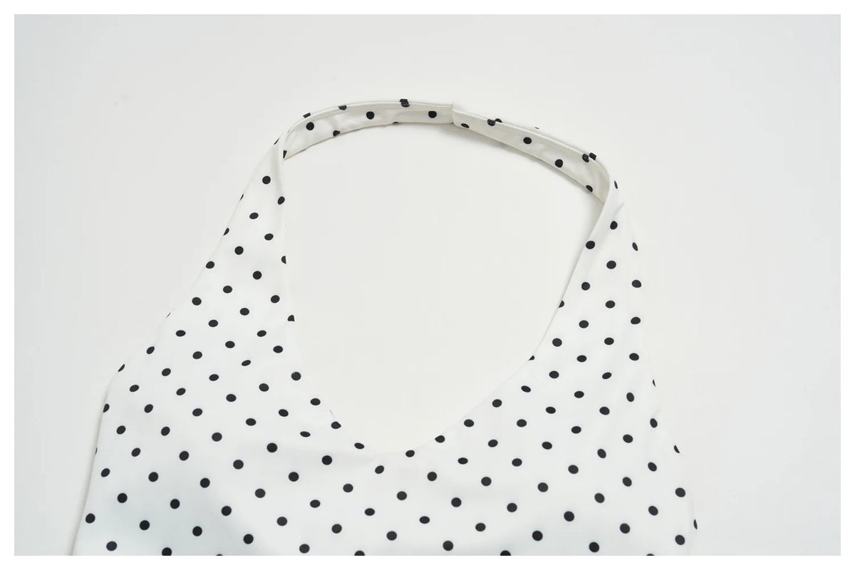 New Summer Women White Polka Dot Print Yoga Sets Hanging Neck Slim Sport Vest High Waist Mid Pants Gym Two-piece Workout Clothes