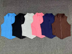 No Padded Sports Top Women Gym Vest 2025 Zipper Fitness T-shirts Woman Compressed Shirt Yoga Clothing Sportswear