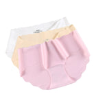 3Pcs/Set Seamless Ice Silk Panties Women Low Waist Briefs Female Underpants Invisible Underwear Sexy Lingerie M-XL Intimates