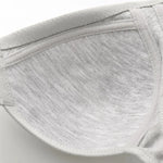 Women's Bra Wire-Free Front Closure Solid Color Full Coverage Fixed Cups More Considerate for Middle-Aged And Elderly Individual