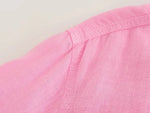 Foridol Casual 2 Pcs Shorts Women Set Linen Cotton Pink Oversize Buttons Shirt+shorts Outfits Summer Autumn White Fashion Set