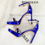 Women's High Heels Thin Heel Waterproof Platform Sandals Fashionable for Skirts New Model Shoes for Shows Summer Collection
