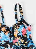 Printed Tankini Set 2026 Padded Floral Swimsuit Women Strappy Swimwear Female Beach Dress Bathers Bathing Swimming Swim Suit XL