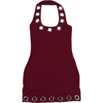Summer Women's Fashion Dress Backless Hot Girl Sexy Slim Hip Cover Dress