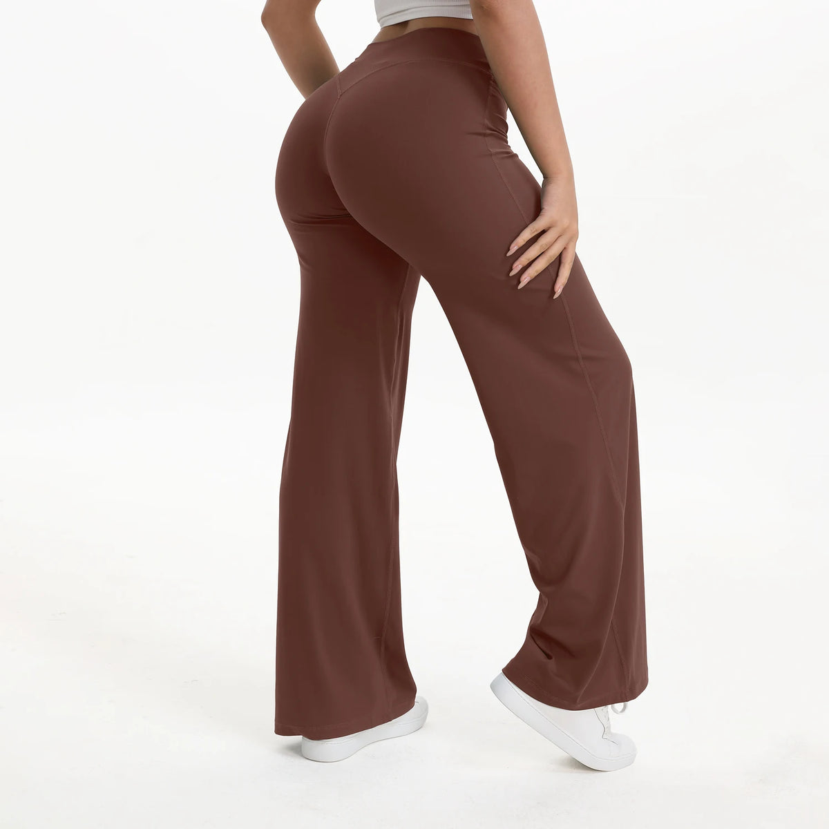NCLAGEN Naked Feel Straight-leg Pants Gym Clothes Woman Sportswear Fitness Workout Leggings Yoga Softmotion Wide-leg Trousers