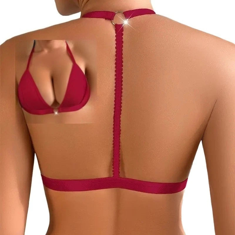 1pcs Fashion Style Women's Bras No Pad Wire Free 3/4 Cup Sexy Brassiere Backless Sexy Lingerie No Adjustable Female Underwear