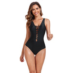 Woman's Athletic Sport One-piece Bathing Suit Black Cut Out Swimwear Swimsuit Beach Wear Monokini Slim Backless Bodysuit Summerr