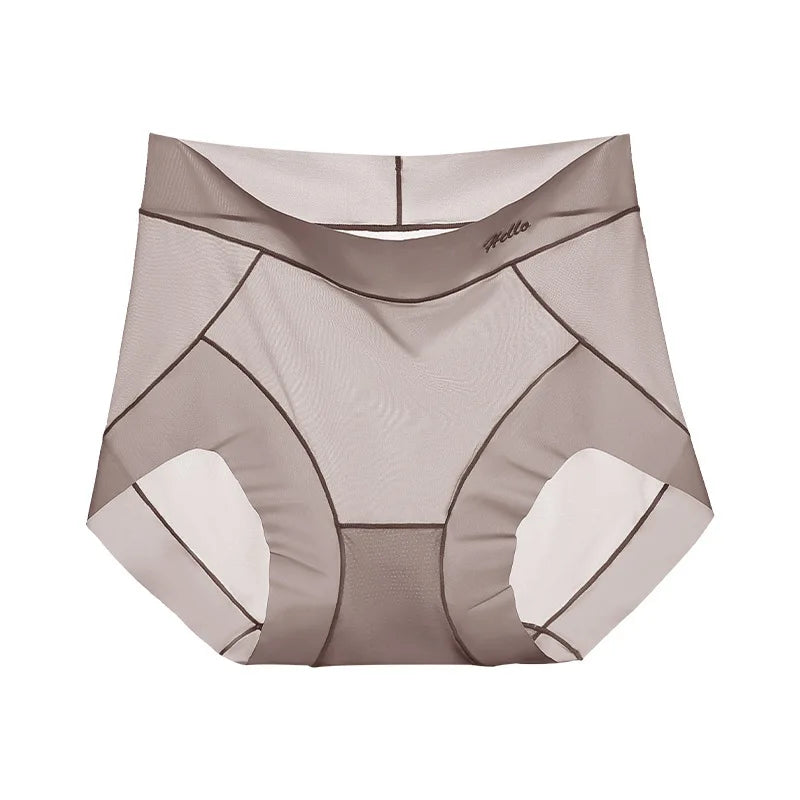 Ultra-thin ice silk seamless underwear for women, ultra-thin cool breathable mask underwear briefs