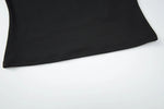 FDYOUI Fashion Stand Collar Button Hollow Out T-shirt for Women 2026 Sexy Short Sleeve Slim Cropped T Shirts Black Wine Red Tops