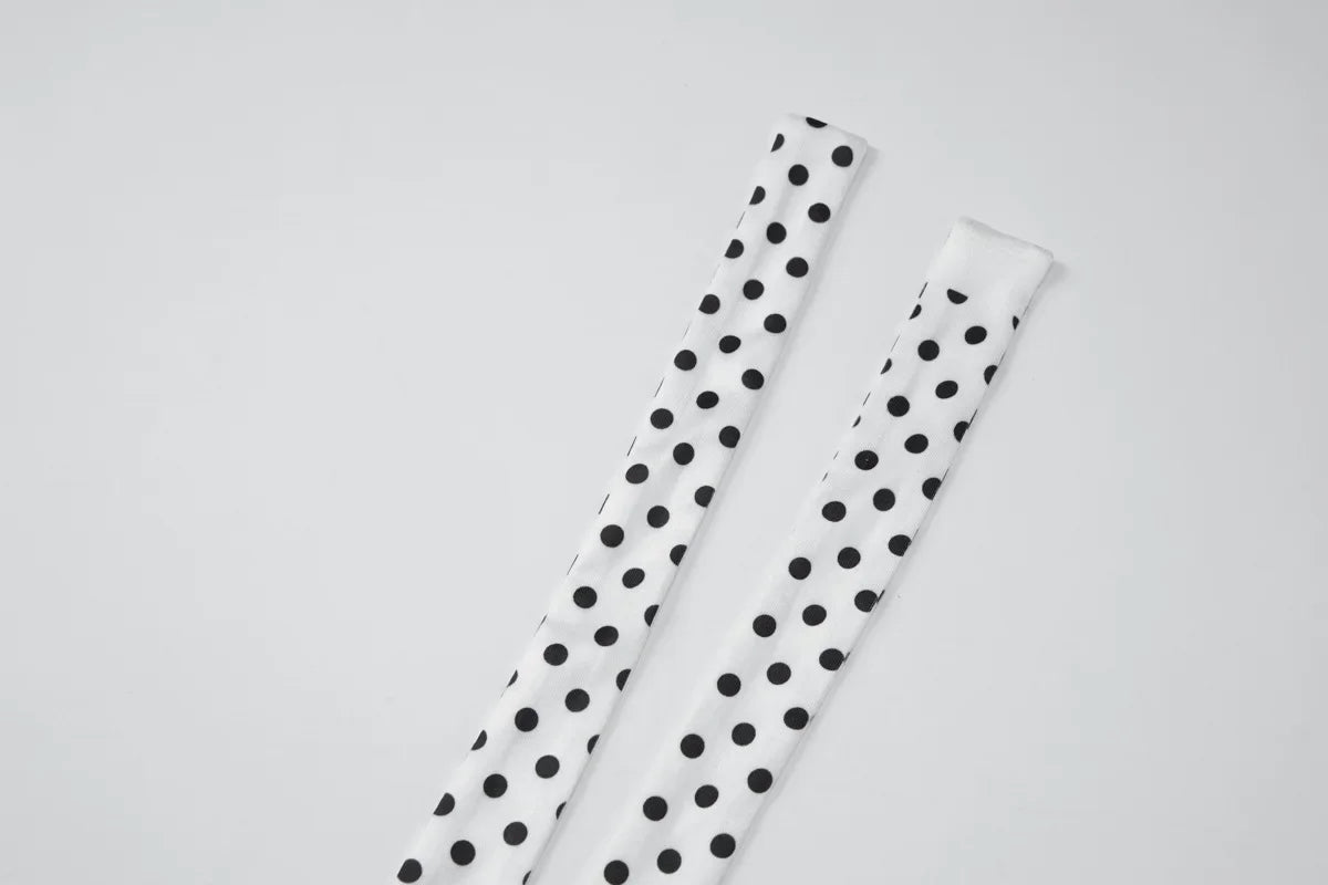 FDYOUI Women's Polka Dot Swimsuit 2026 Summer Halter Bandage Two-piece Bikinis Set Sexy Hollow Out Party Bathing Suit Beachwear