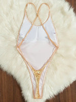 Extreme Mini Micro String Cross Backless Women Monokini Swimwear One Piece Swimsuit Female High Cut Bathing Suit Swim Beachwear