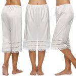 Women’s Pajama Pants Lace Trim Loose High Waist Sleepwear Bottoms Elastic Waist Band Nightwear Trousers
