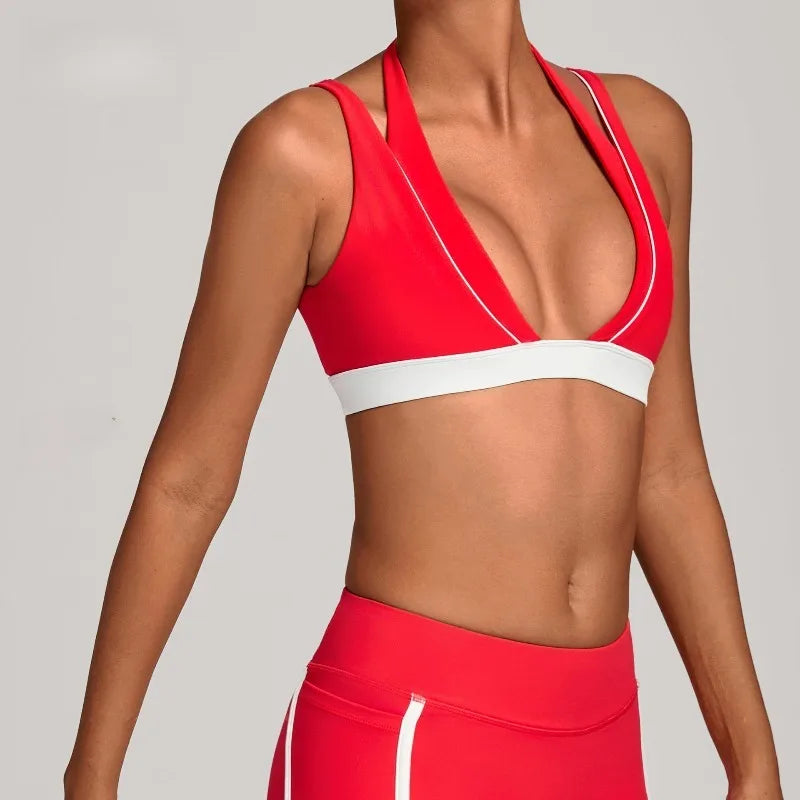 Women's Nude Yoga Bra Slim Fit Beautiful Back Sports Top Fitness Running Casual Tight-fitting Top
