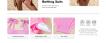 Striped Bikini Women Sexy High Waist Split Swimsuit Lace Up Bikini Set Summer Two-piece Beachwear Bathing Suit Thong Biquinis