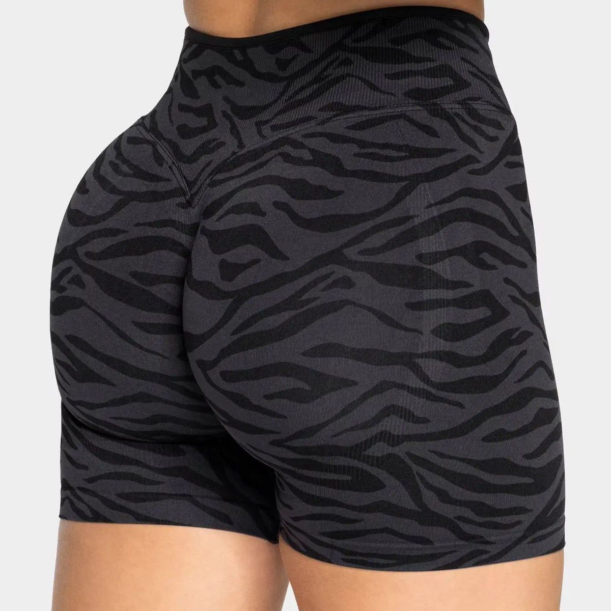 Women's Leopard Print Contrast Color Yoga Shorts | High Waist Gym Running Athletic Pants for Ladies
