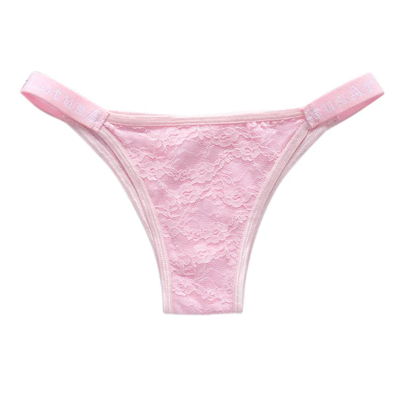 3PCS/Set Women Lace Panties Sexy Brazilian Panties Female Underpant Low Waist Panty Girls Underwear Fashion Intimates
